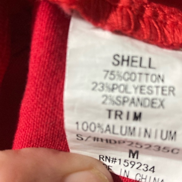 NWT Hot & Delicious Red Flare Bottom Jeans - Picture 7 of 7